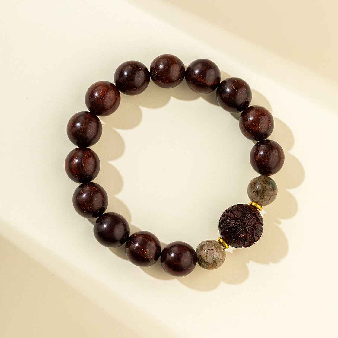 Natural Sandalwood Jade Bracelet-Natural Energy & Handmade