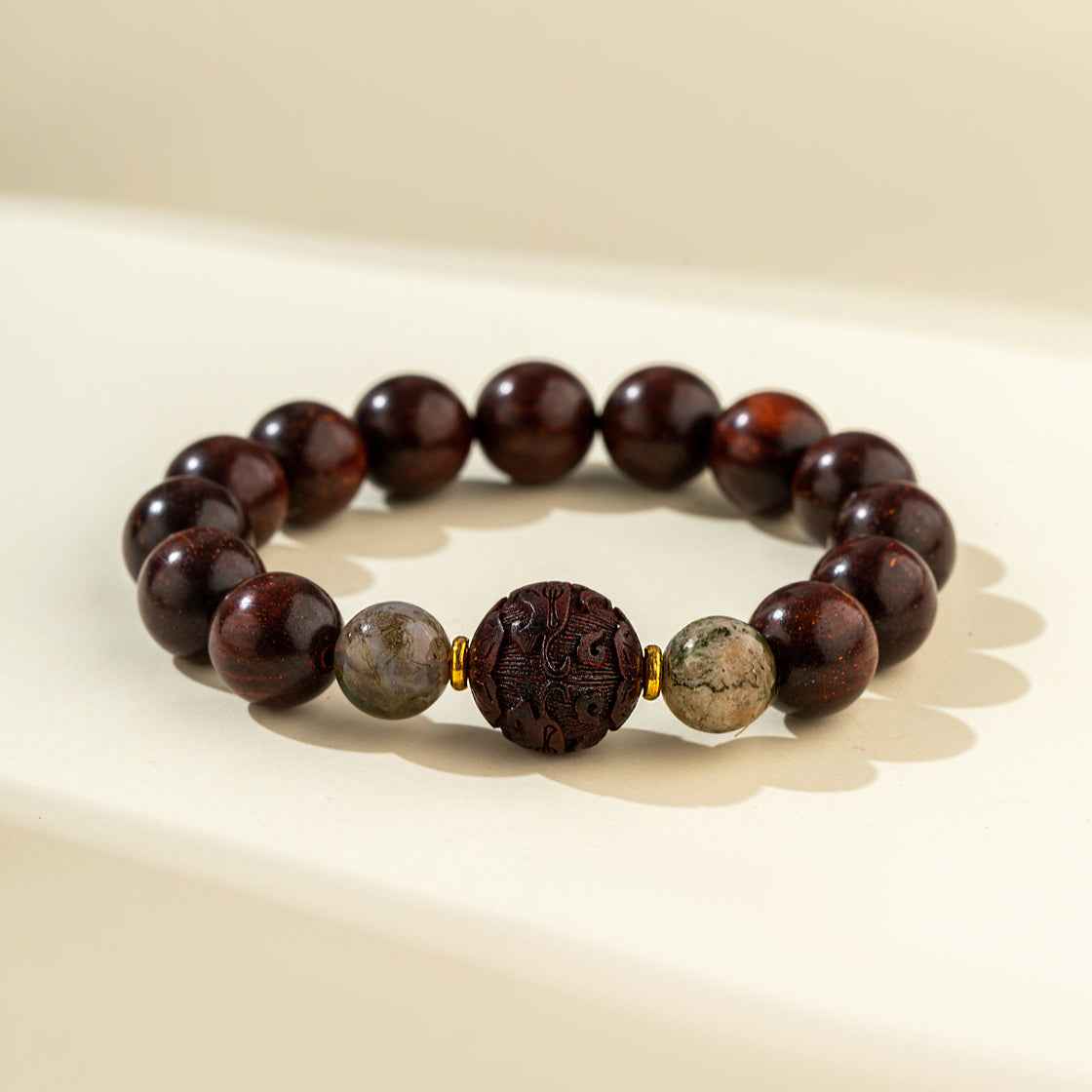 Natural Sandalwood Jade Bracelet-Natural Energy & Handmade