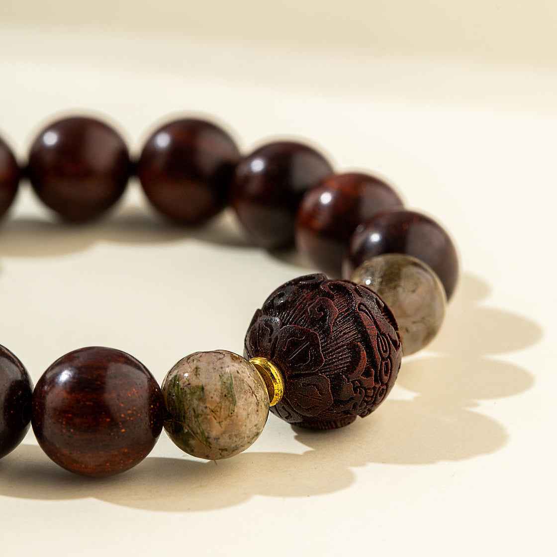 Natural Sandalwood Jade Bracelet-Natural Energy & Handmade