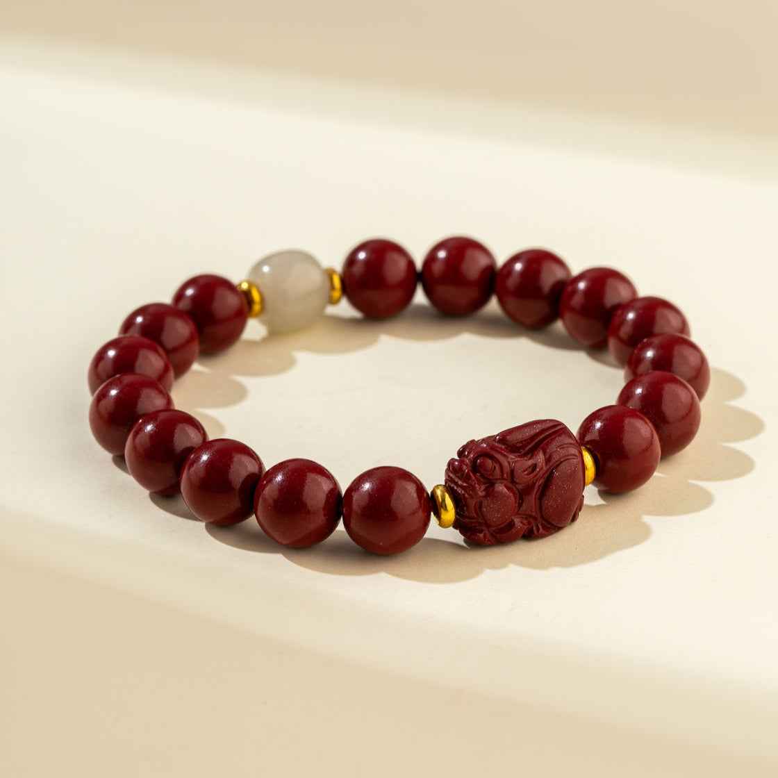 Purple Sand Pixiu Jade Sculpture Bracelet-Natural Energy & Handmade