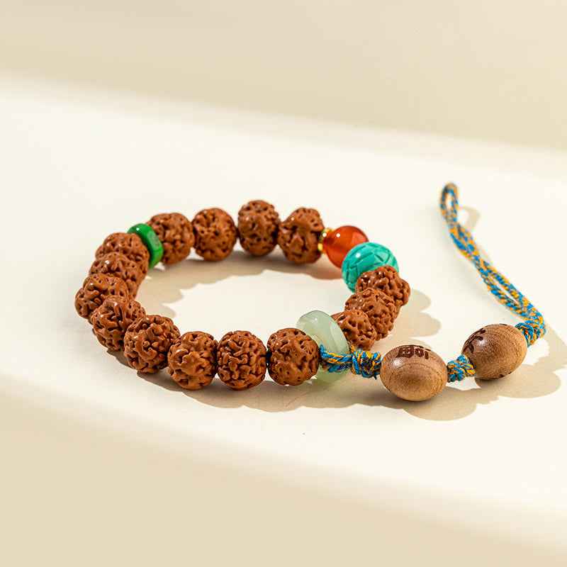 Natural Walnut Jade Gold Pendant-Natural Energy & Handmade