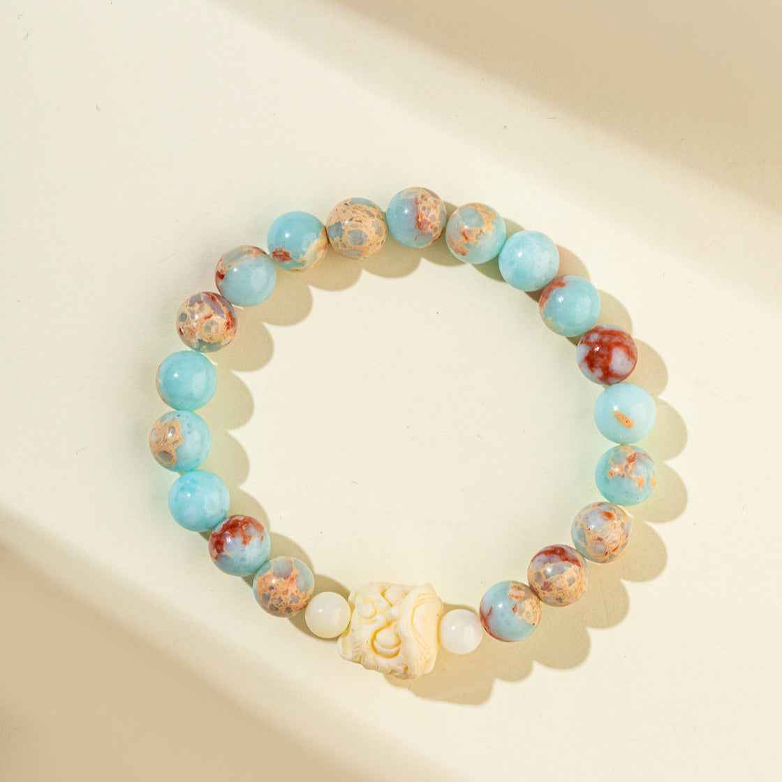 Blue Agate Bracelet-Natural Energy & Handmade