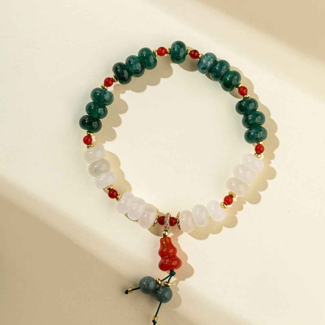 Agate Quartz Crystal Bracelet-Natural Energy & Handmade