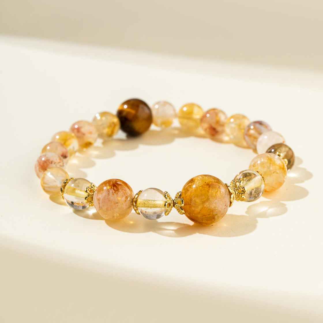 Citrine Desert Heart Bracelet-Natural Energy & Handmade