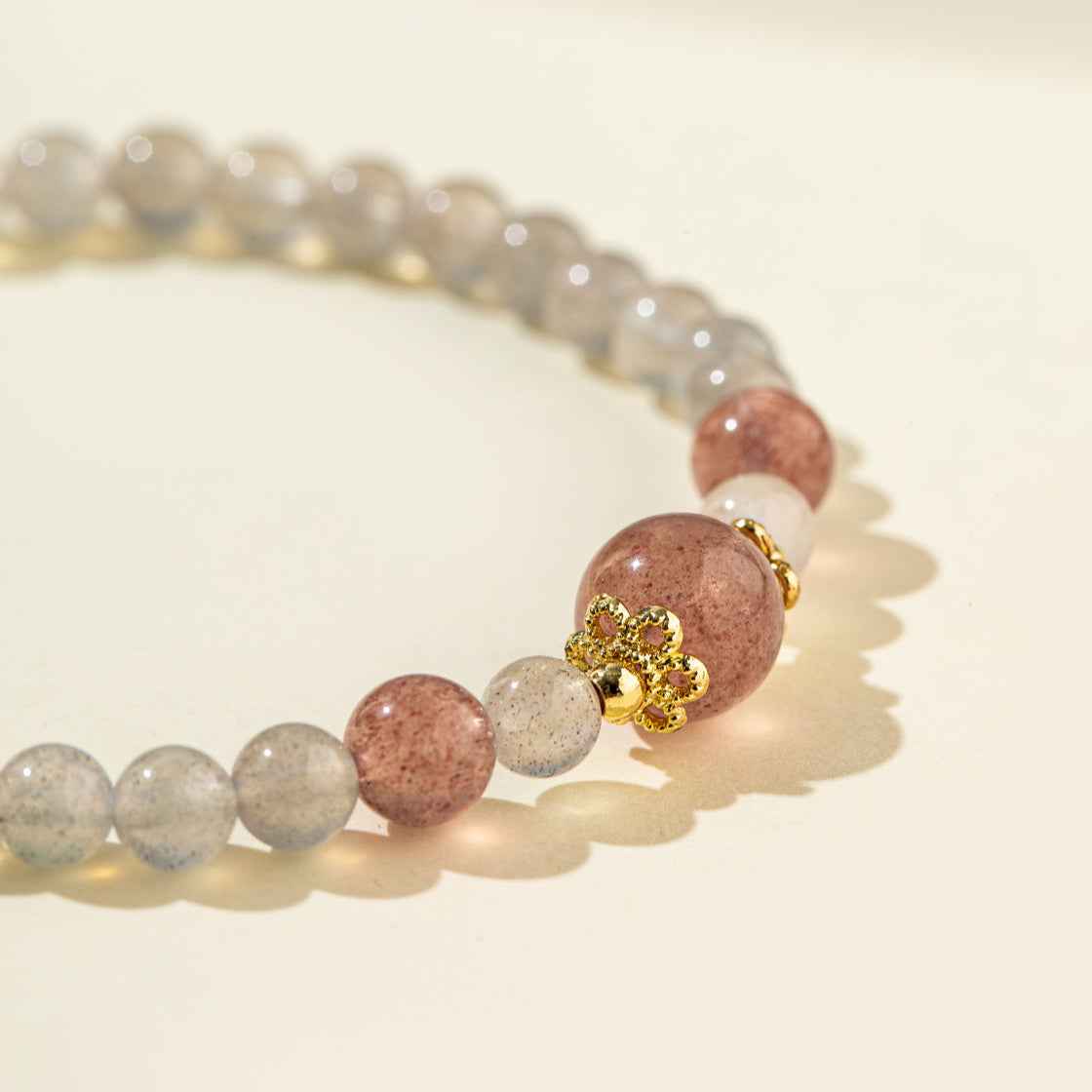 Crystal Gold Bracelet-Natural Energy & Handmade