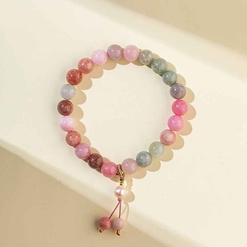 Jade Quartz Crystal Bracelet-Natural Energy & Handmade