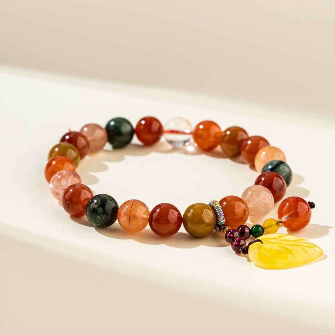 Natural Resin Quartz Crystal Necklace-Natural Energy & Handmade
