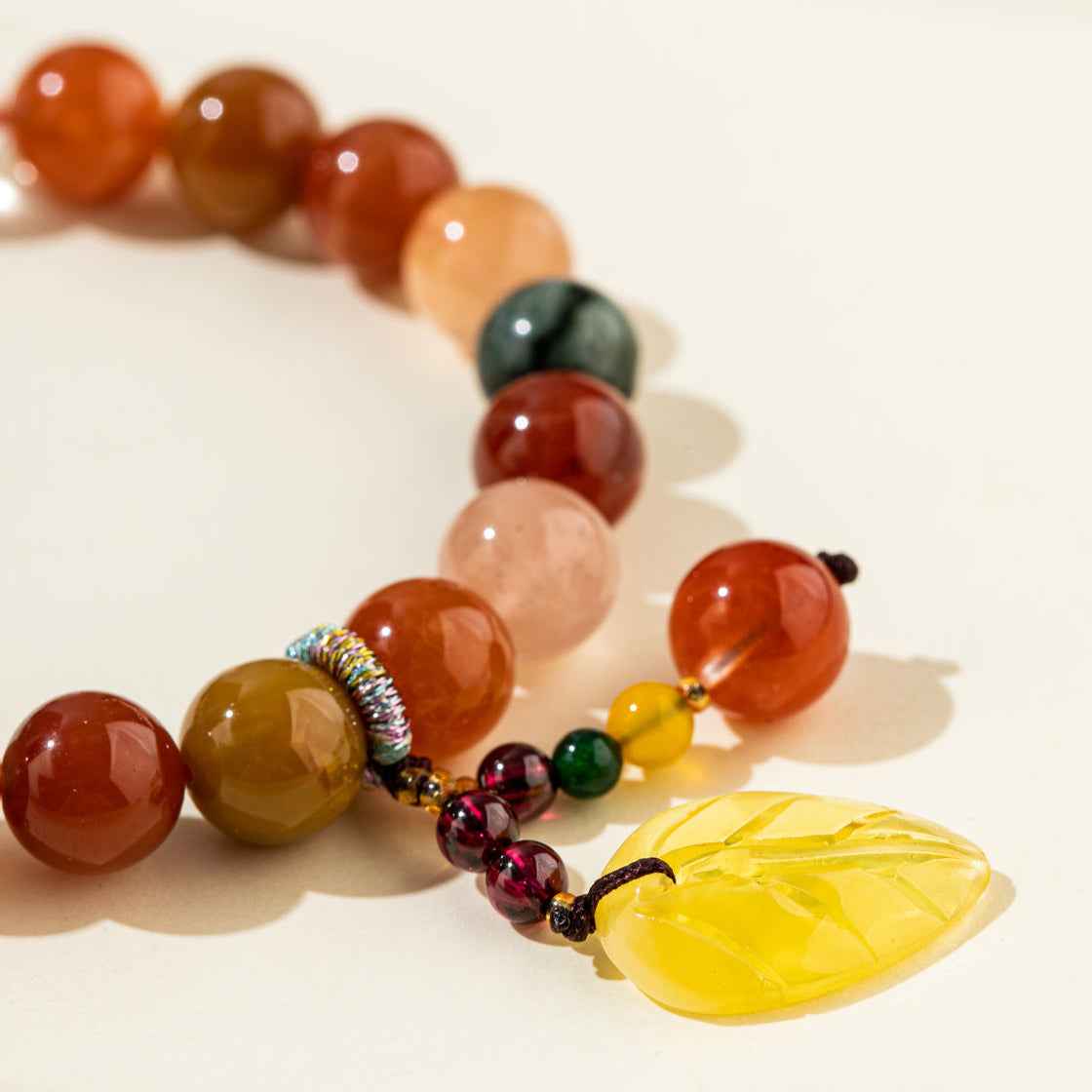 Natural Resin Quartz Crystal Necklace-Natural Energy & Handmade