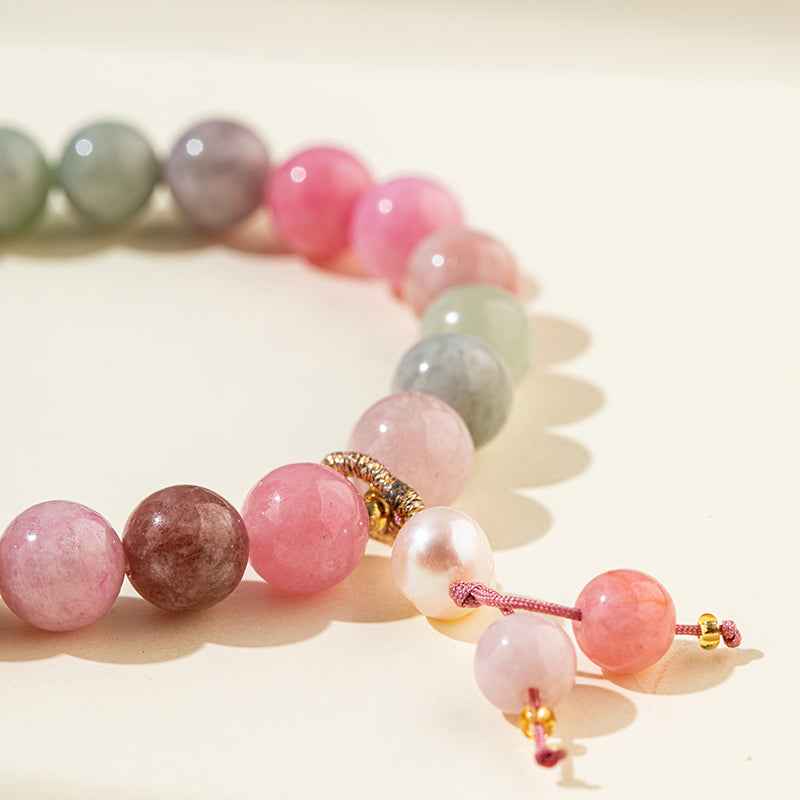Jade Quartz Crystal Bracelet-Natural Energy & Handmade