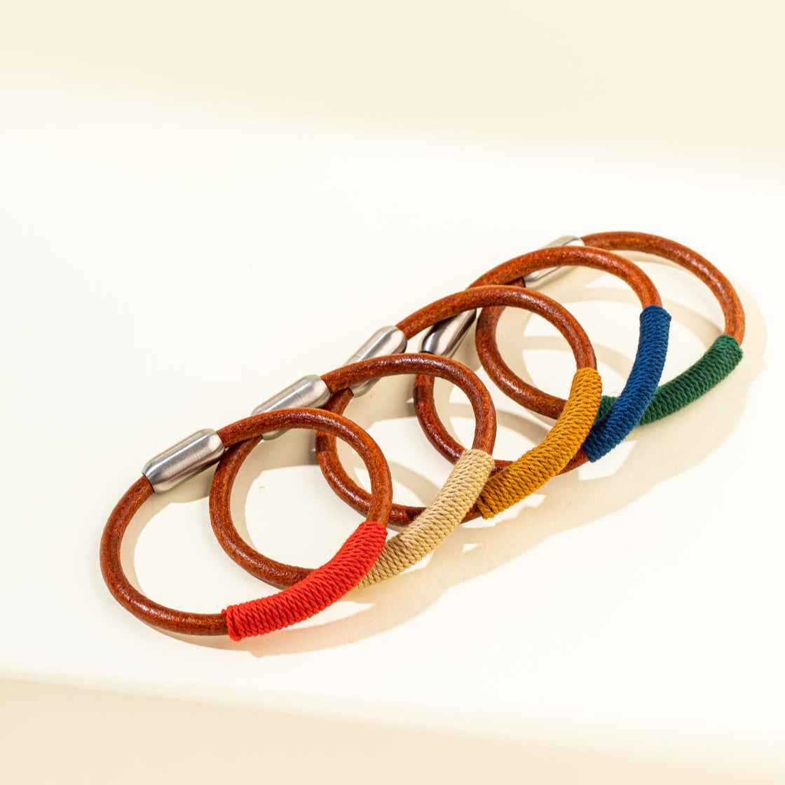 Rattan weaving silver bracelet-Natural Energy & Handmade