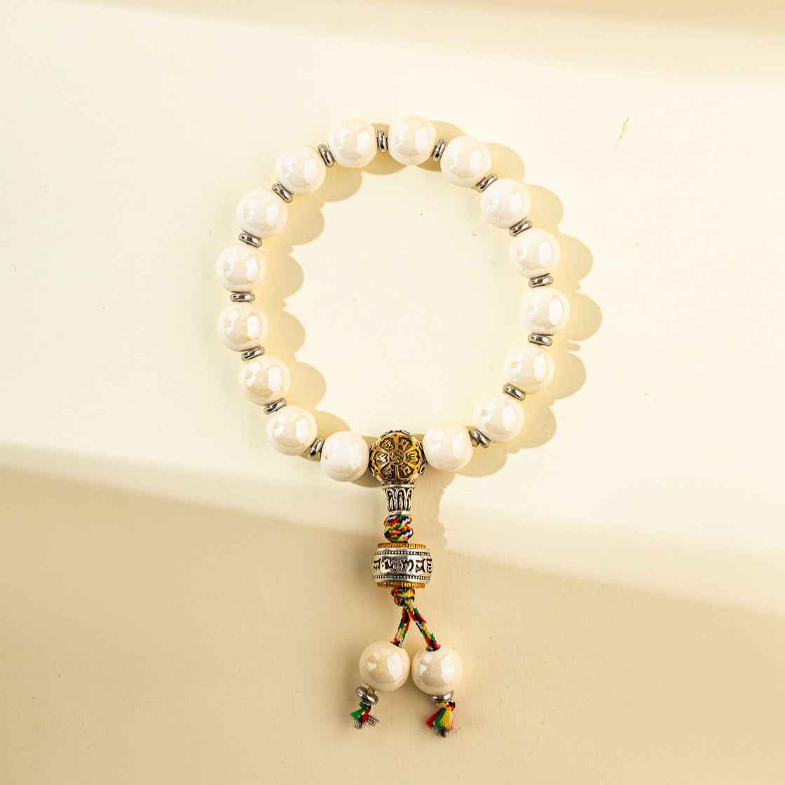 Pearl Gold Buddhism Bracelet-Natural Energy & Handmade