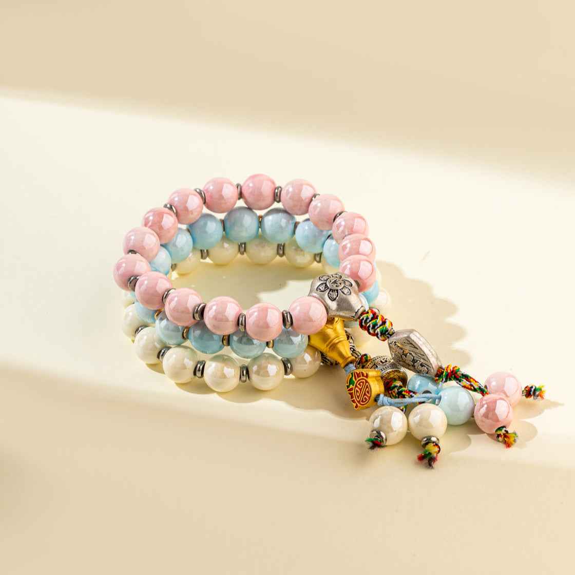 Pearl Gold Buddhism Bracelet-Natural Energy & Handmade