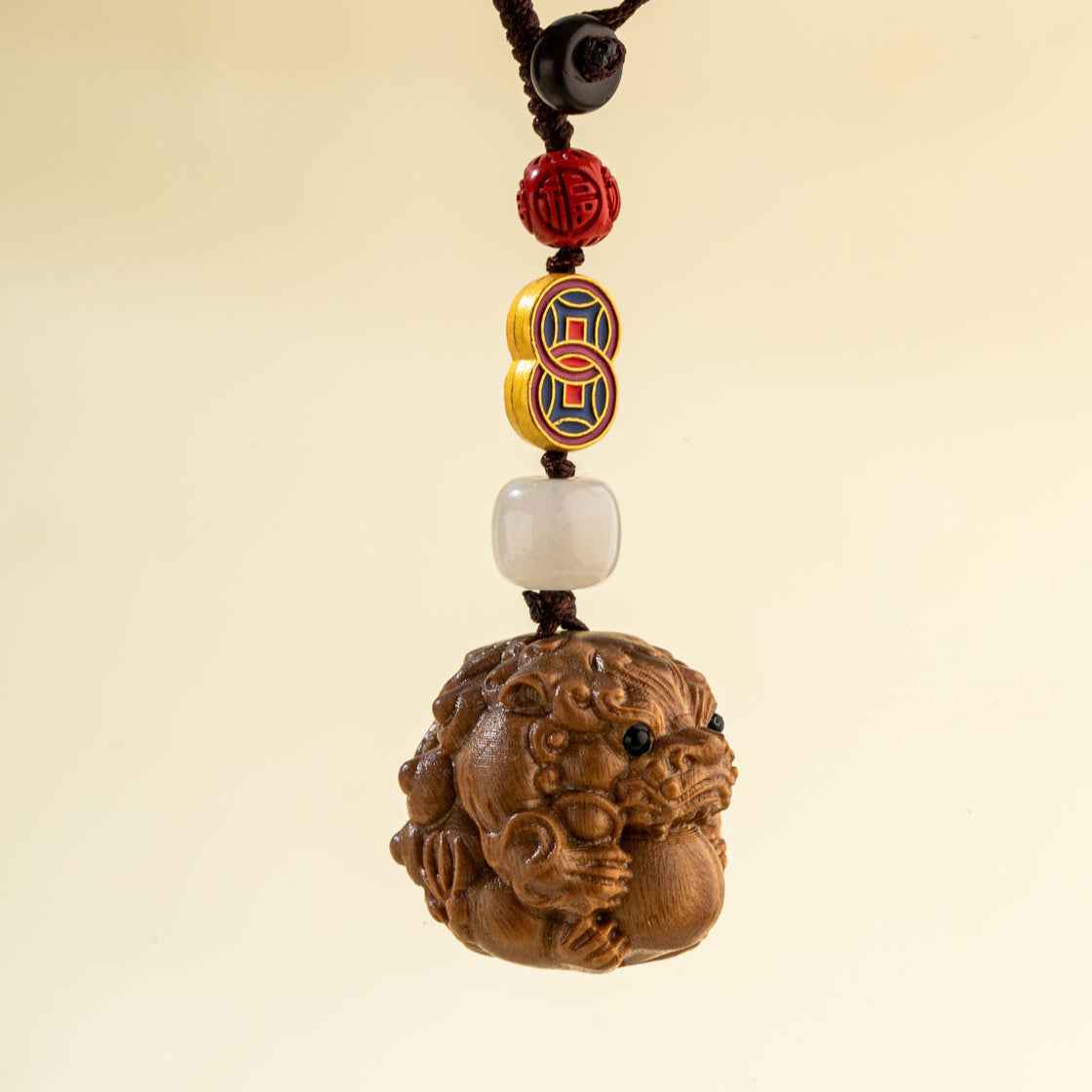 Natural Sandalwood Sculpture Pendant-Natural Energy & Handmade