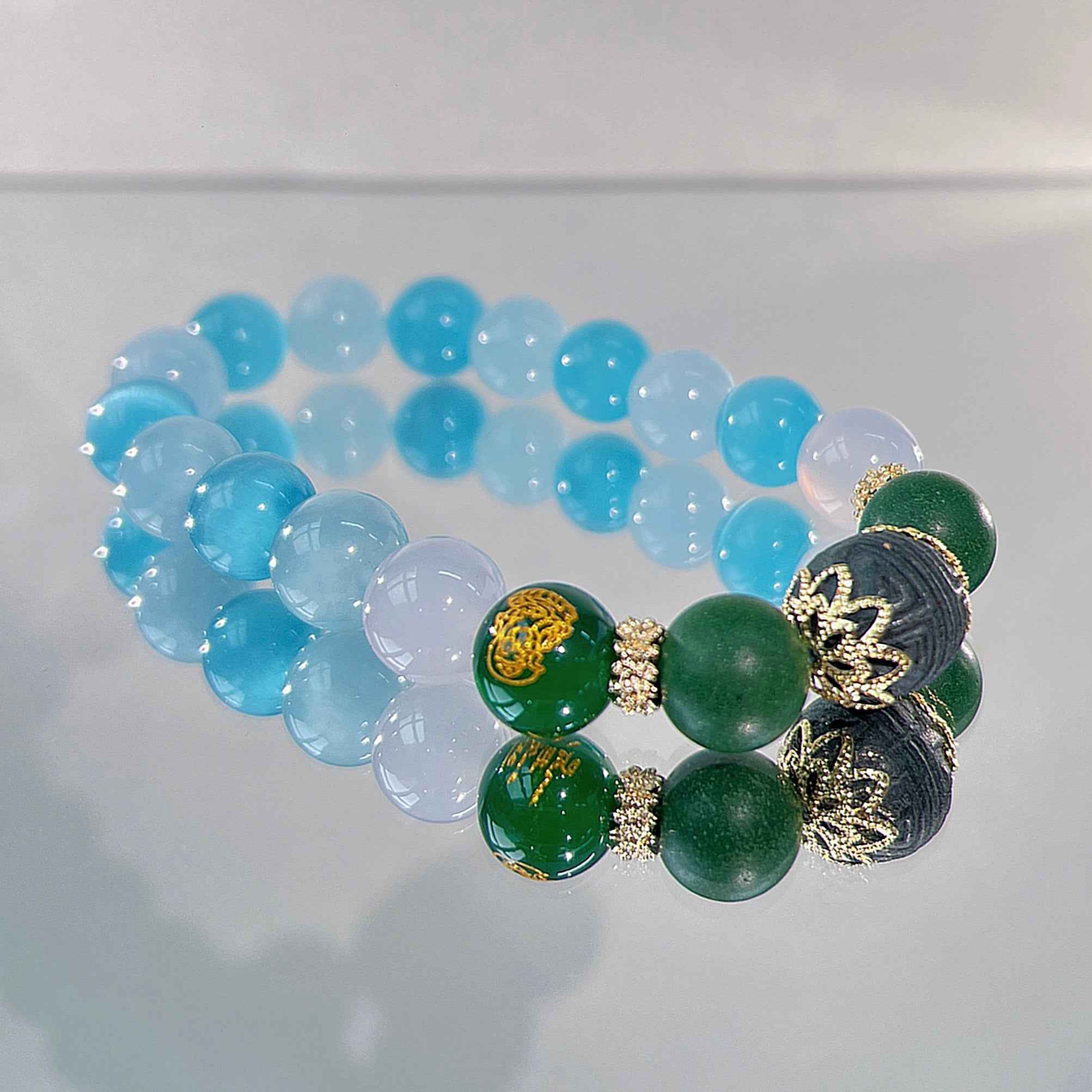 Calming Crystal Bracelet – Natural Aromatherapy, Stress Relief & Healing Energy