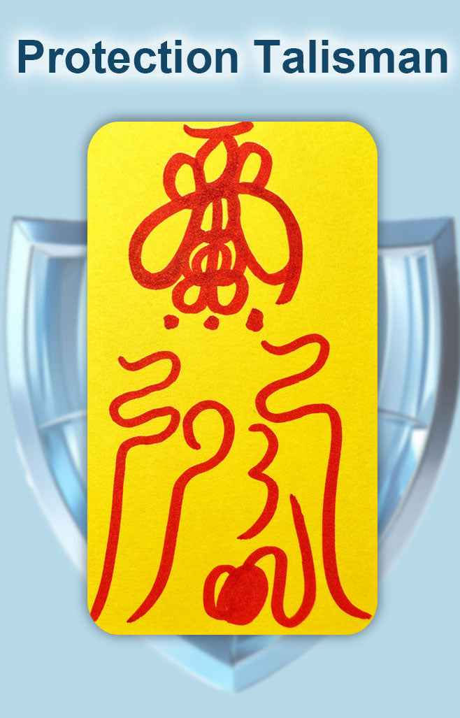 Protection Talisman Amulet: Attract Safety, Security & Harmony – Paper Charm Gift
