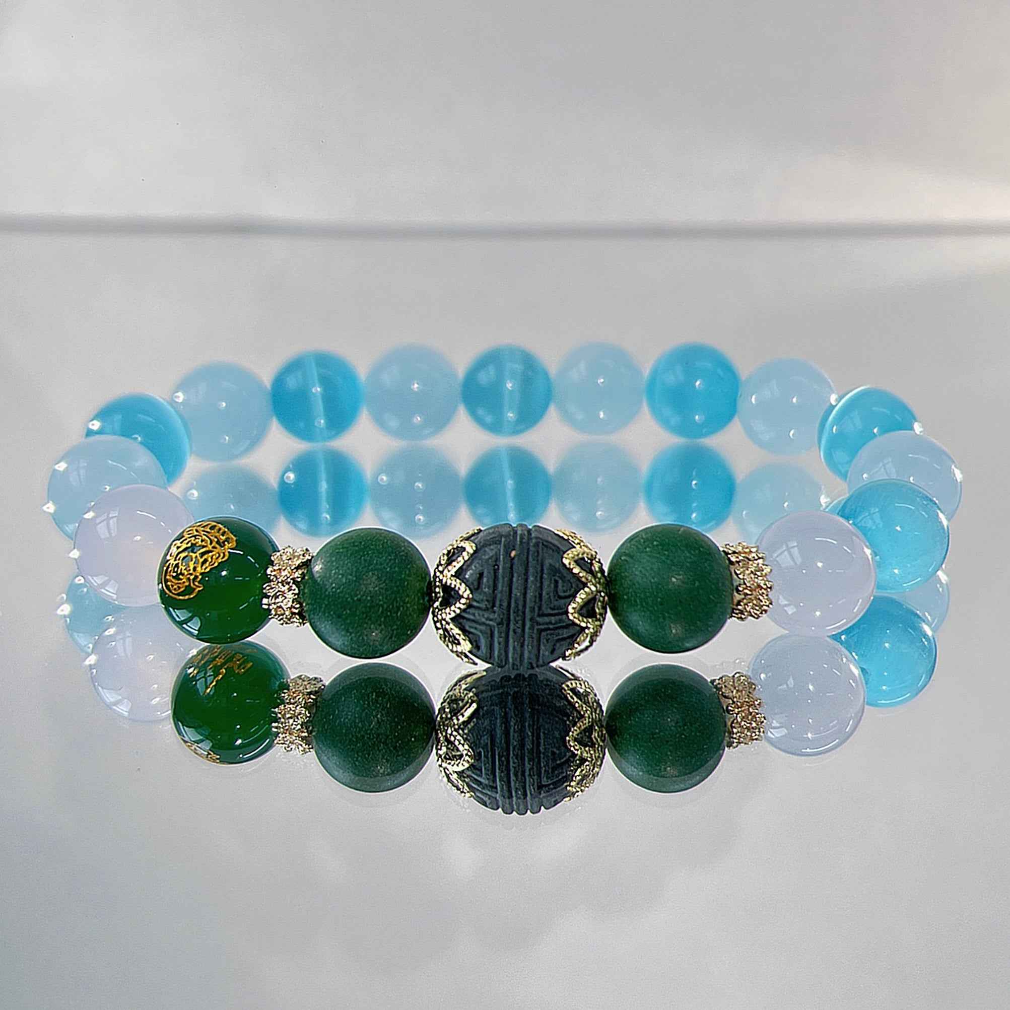 Calming Crystal Bracelet – Natural Aromatherapy, Stress Relief & Healing Energy