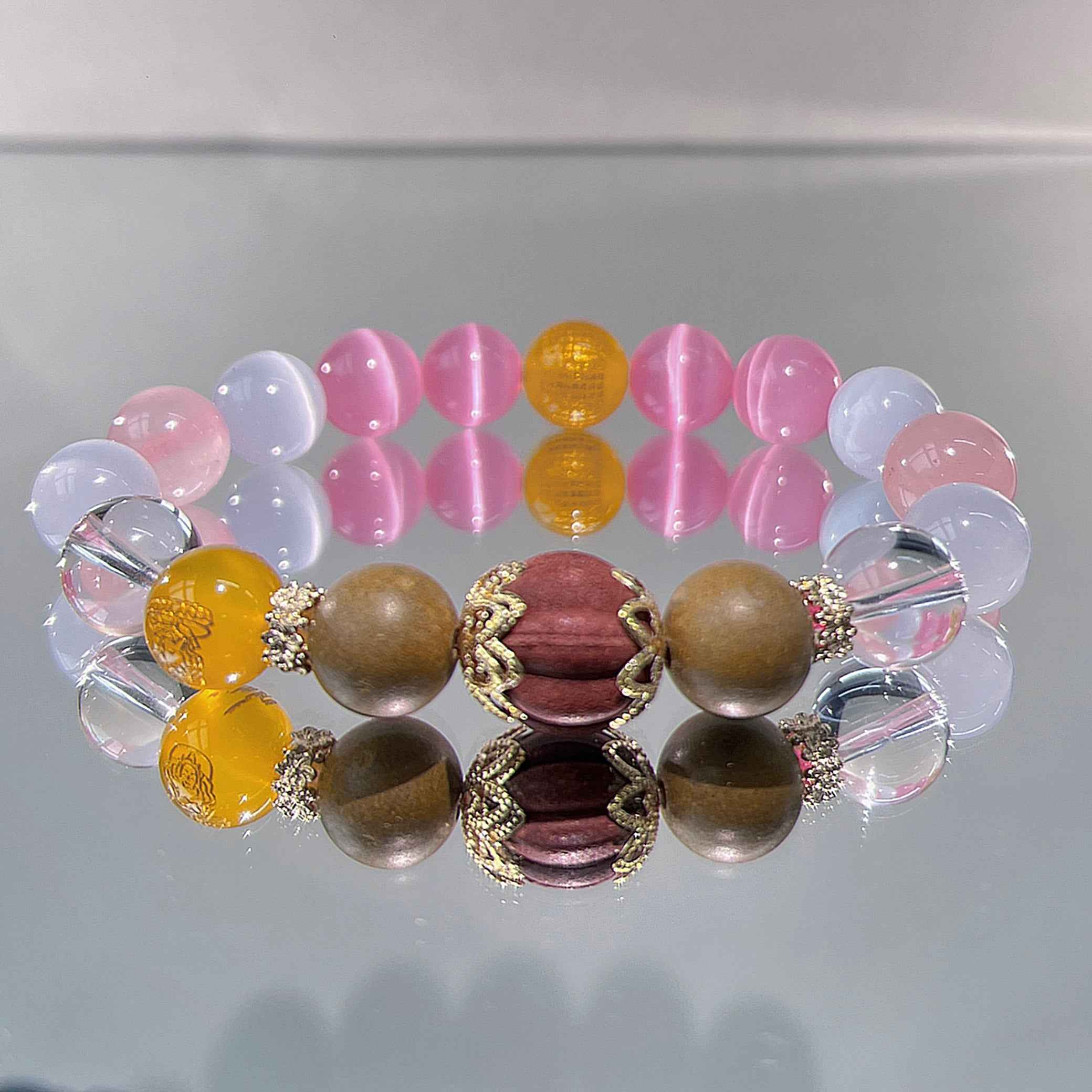 Multi-color crystal energy bracelet | Aromatherapy