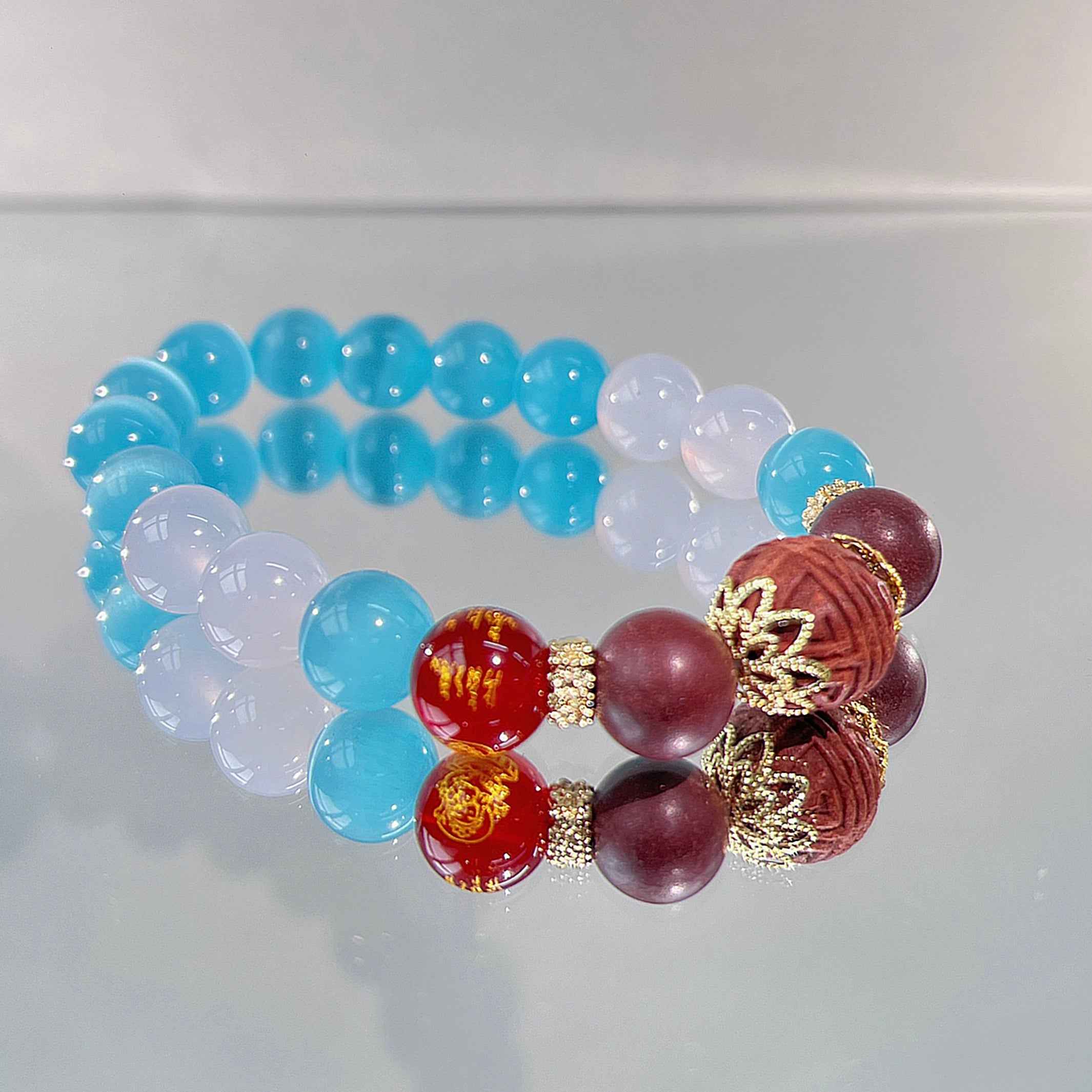 Sky Blue Crystal Healing Bracelet | Lucky Guardian