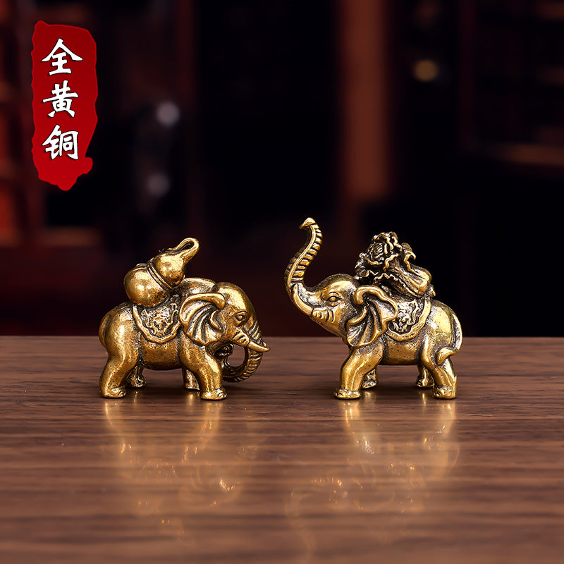 Auspicious Feng Shui Elephant Ornament - Pair of Elephants for Fortune and Blessings