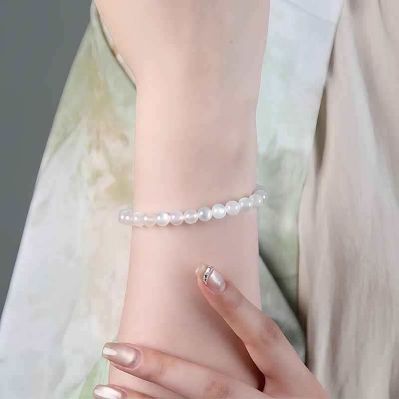 Natural white moonlight bracelet