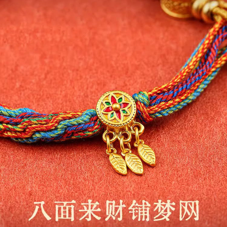 Tibetan Six Syllable Mantra Bracelet for Fortune Protection