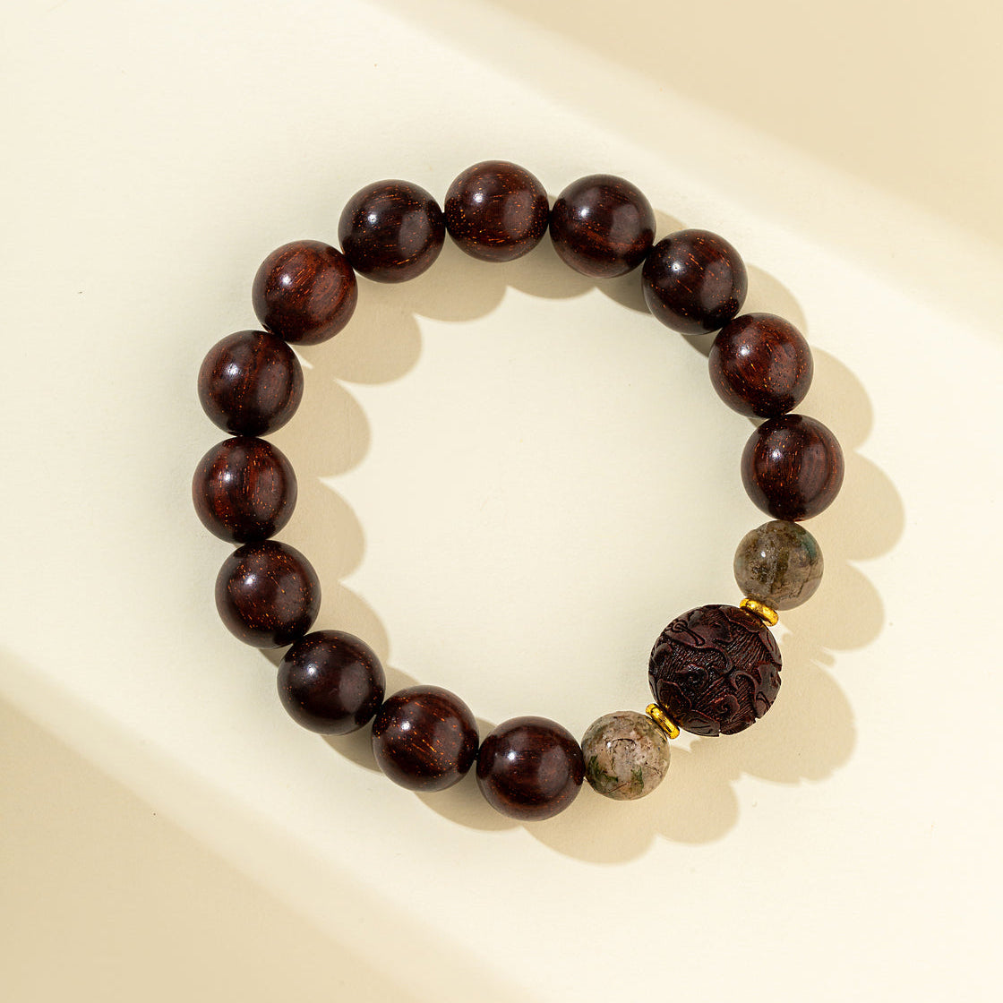 Natural Sandalwood Jade Bracelet-【Natural Energy & Handmade】