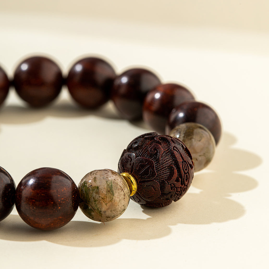 Natural Sandalwood Jade Bracelet-【Natural Energy & Handmade】