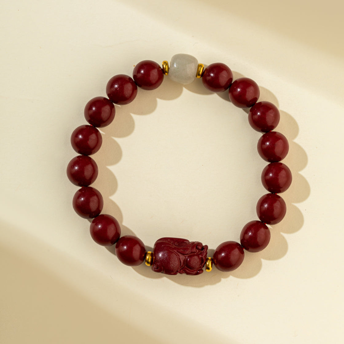 Purple Sand Pixiu Jade Sculpture Bracelet-【Natural Energy & Handmade】