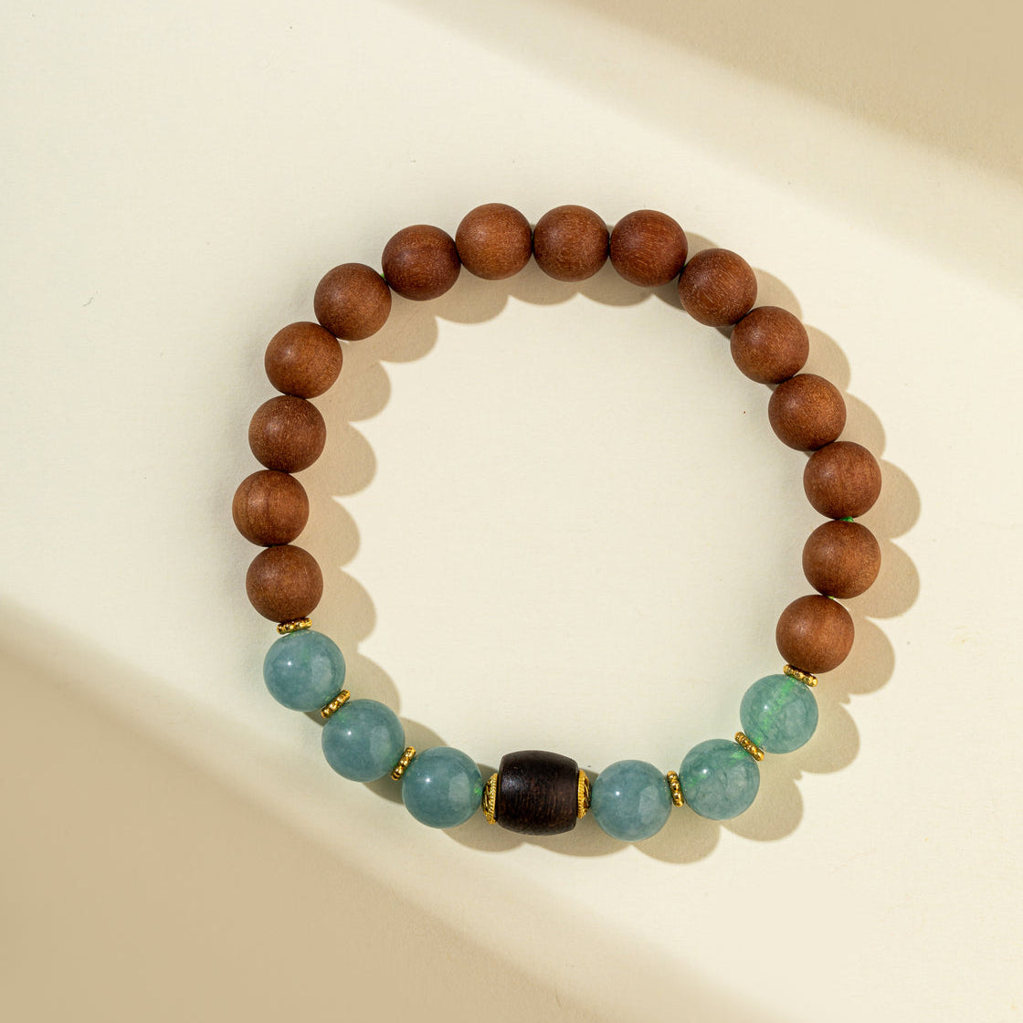 Sandalwood Jade Agarwood Bracelet-【Natural Energy & Handmade】