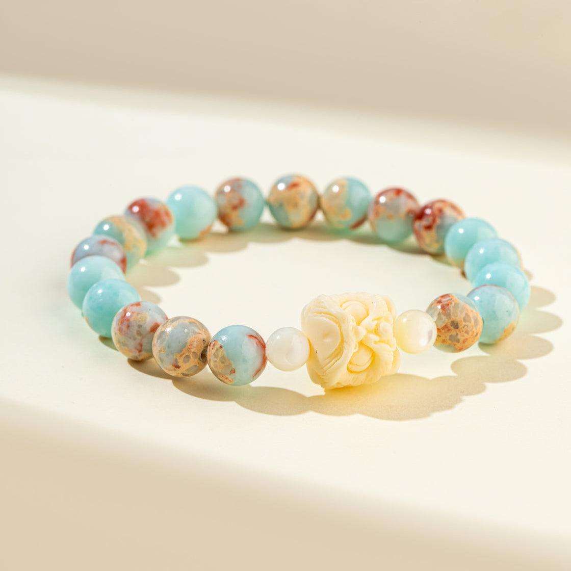 Blue Agate Bracelet-【Natural Energy & Handmade】