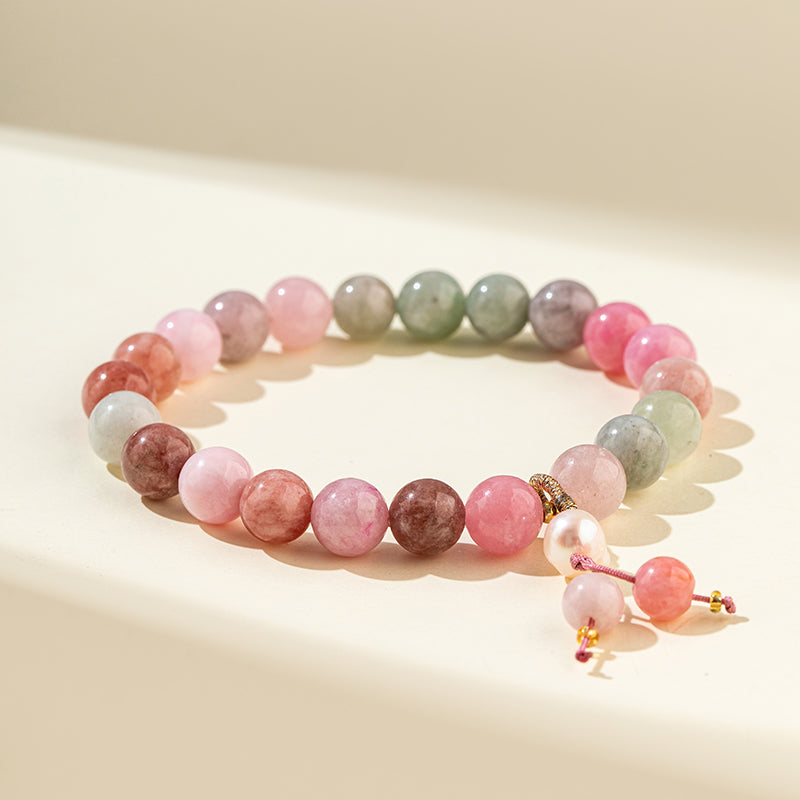 Jade Quartz Crystal Bracelet-【Natural Energy & Handmade】