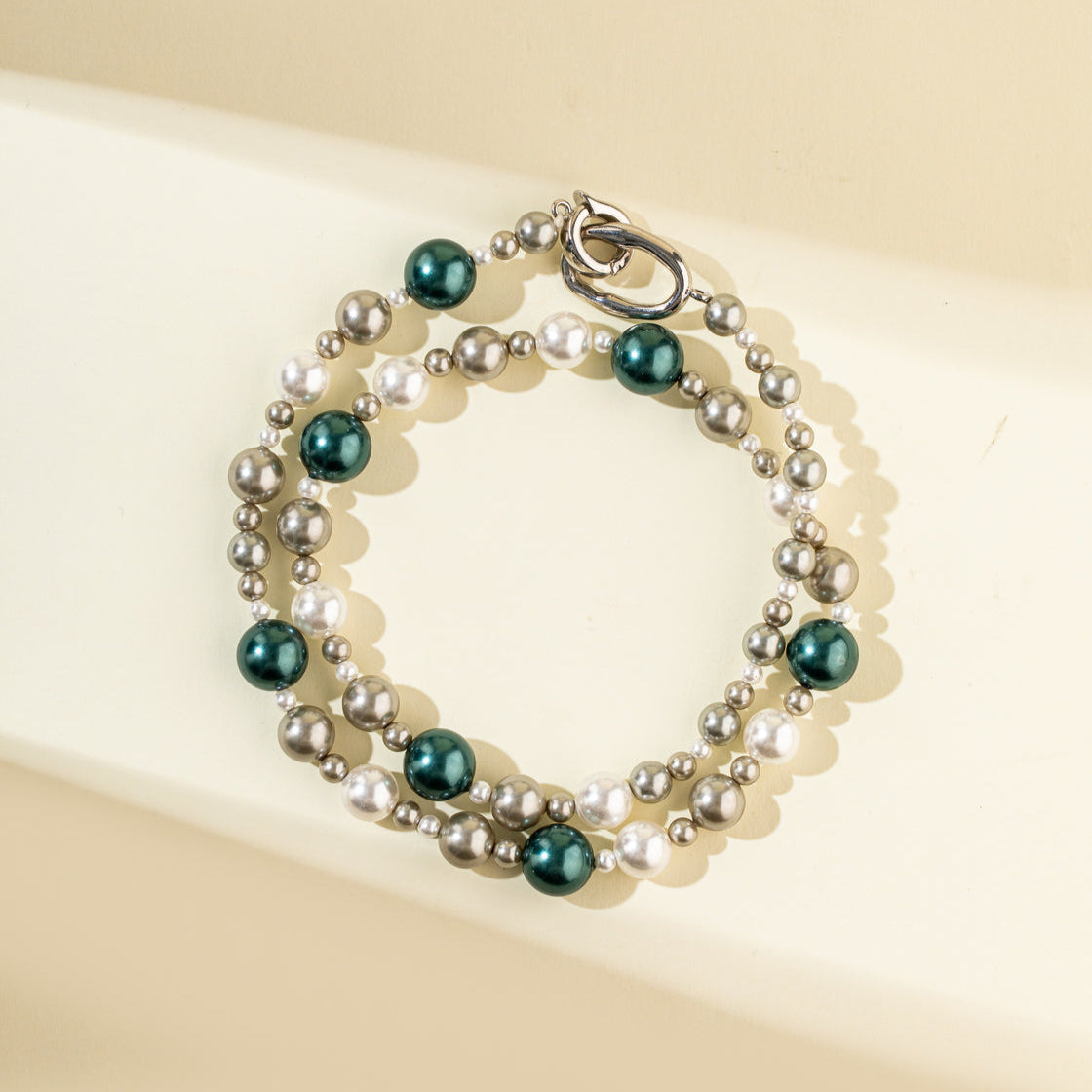 Pearl Metal Necklace-【Natural Energy & Handmade】