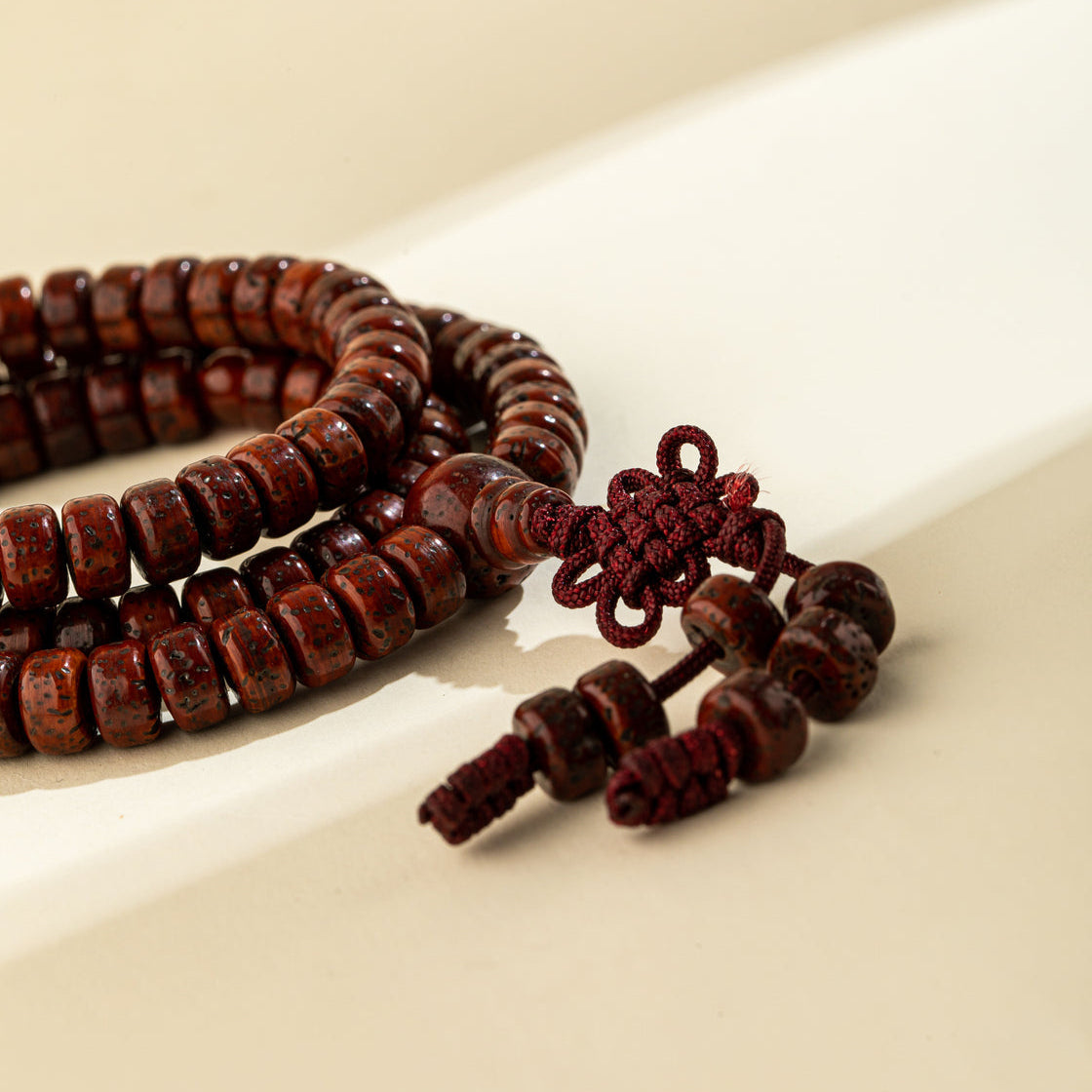 Air-dried Sandalwood Tibetan Dzi Necklace-【Natural Energy & Handmade】