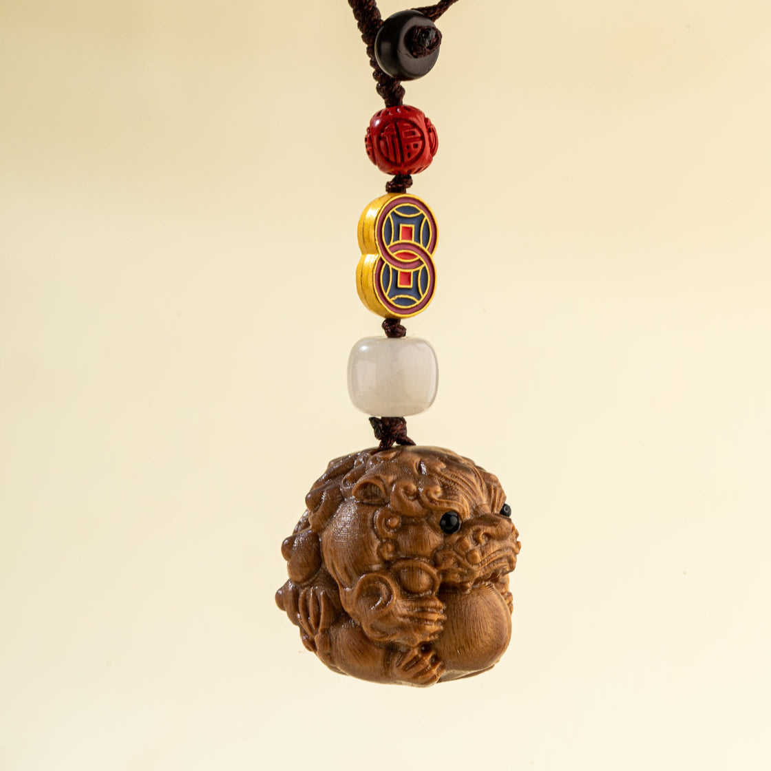 Natural Sandalwood Sculpture Pendant-Natural Energy & Handmade