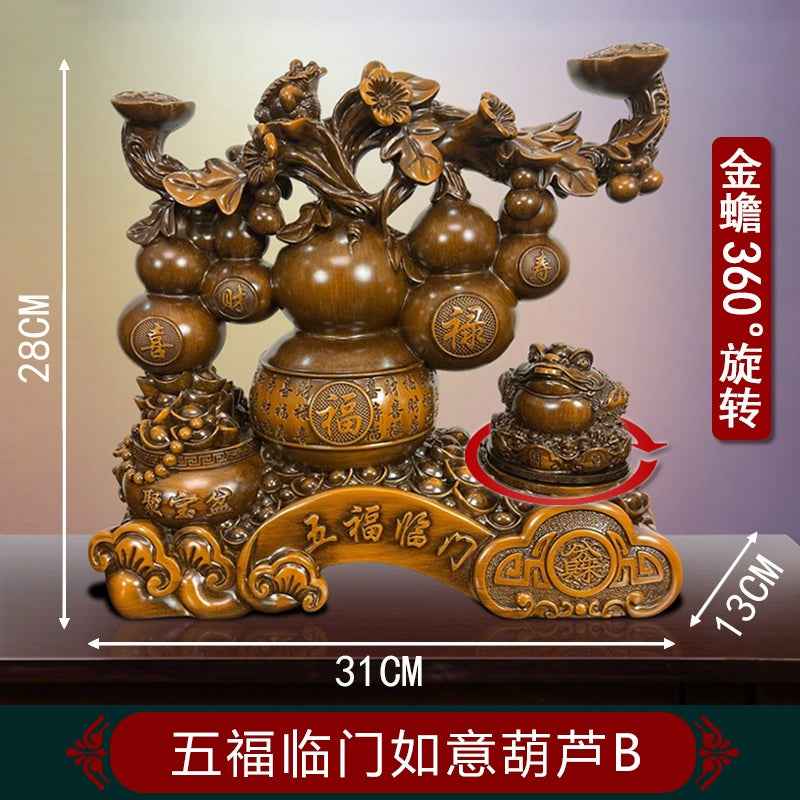 Natural Ram's Horn Ruyi Abacus Car Key Chain Pendant