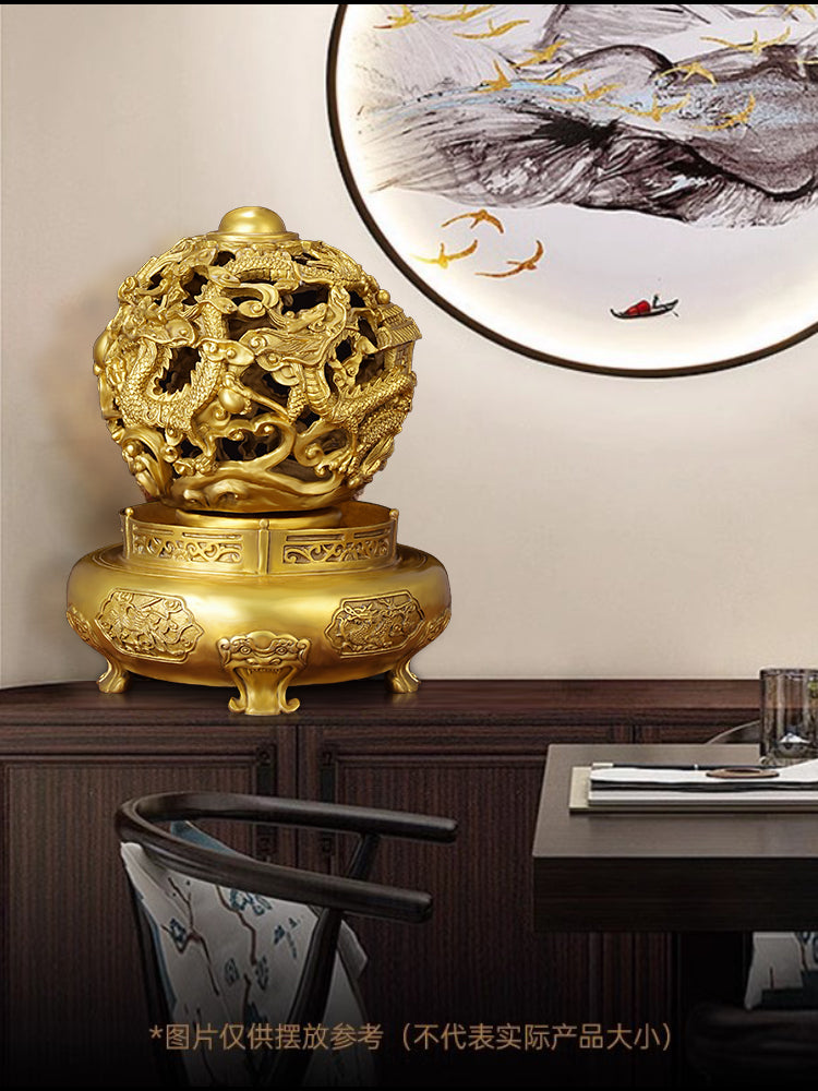 Fine Copper Nine Copper Universe Cauldron Ornament Brass Decor