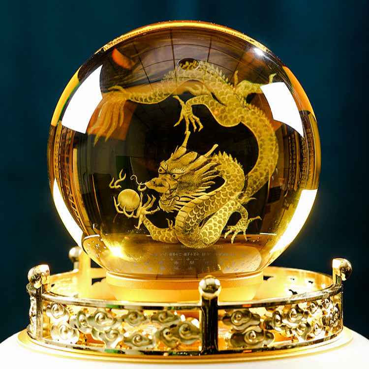 Dragon - Turning - the - Universe Cornucopia Crystal Ball