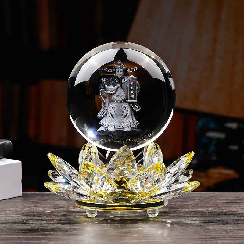 Luxury - light Parrot Crystal Ornament - A Premier Enamel Artwork