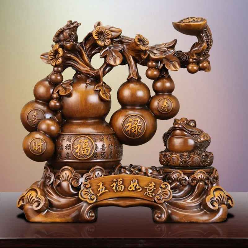 Natural Ram's Horn Ruyi Abacus Car Key Chain Pendant