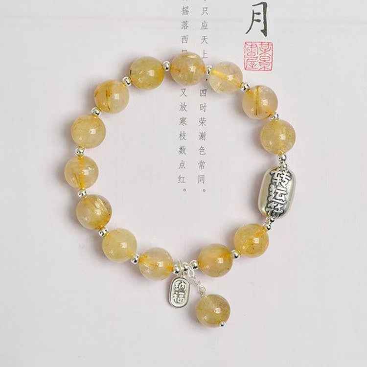 Custom Five Elements Bracelets | Natural White Jade Bodhi Root Energy Gathering-Customized
