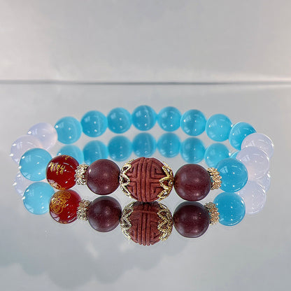 Sky Blue Crystal Healing Bracelet | Lucky Guardian