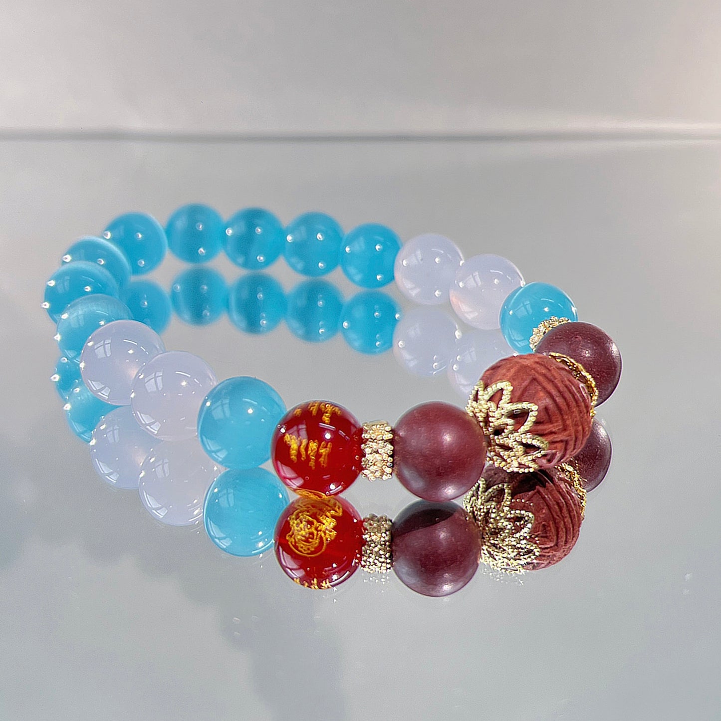 Sky Blue Crystal Healing Bracelet | Lucky Guardian
