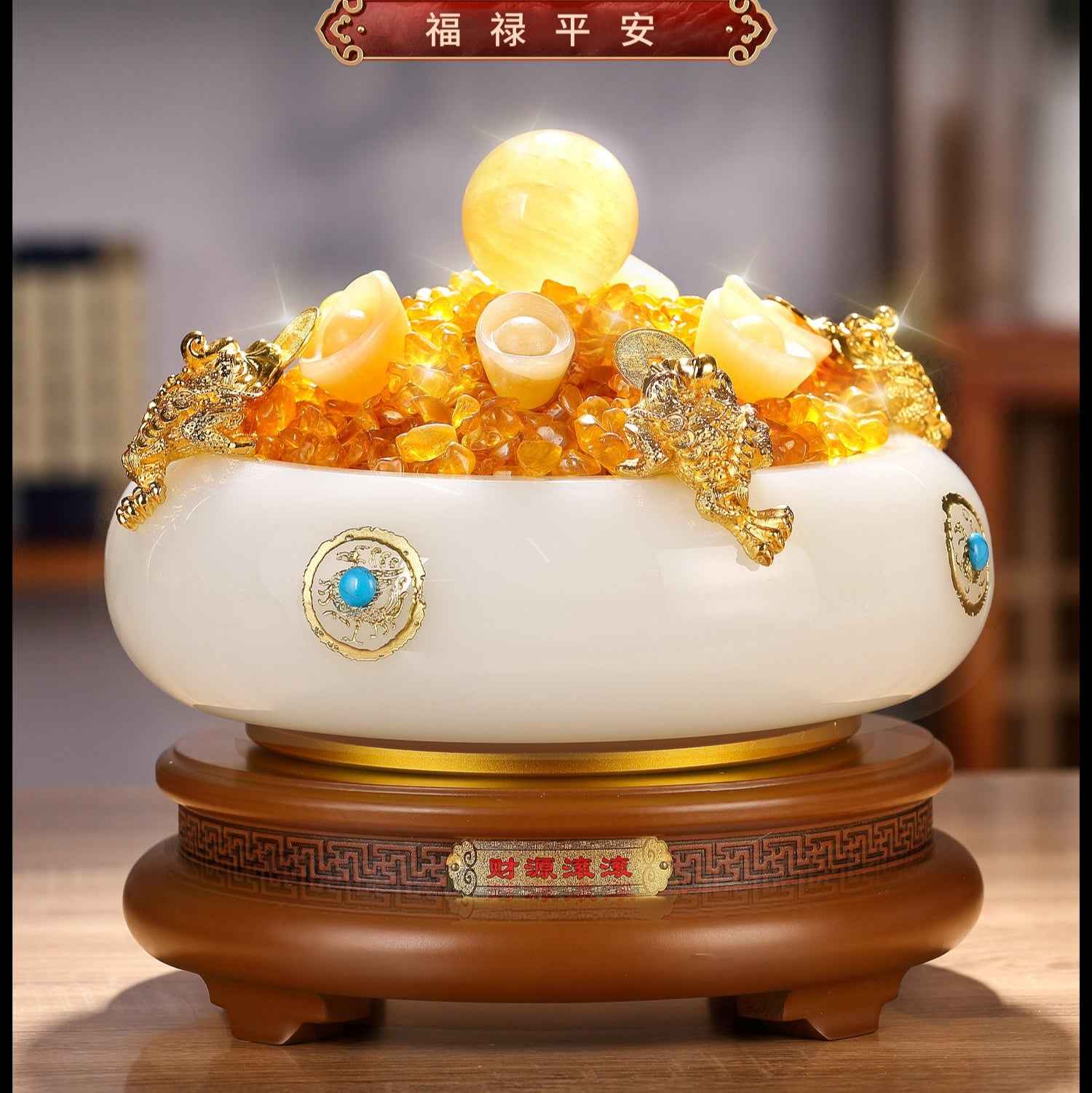 Glazed White Jade Toad Cornucopia - A Treasure for Attracting Wealth, Fortune and Pacifying the House