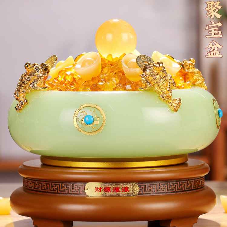 Glazed White Jade Toad Cornucopia - A Treasure for Attracting Wealth, Fortune and Pacifying the House