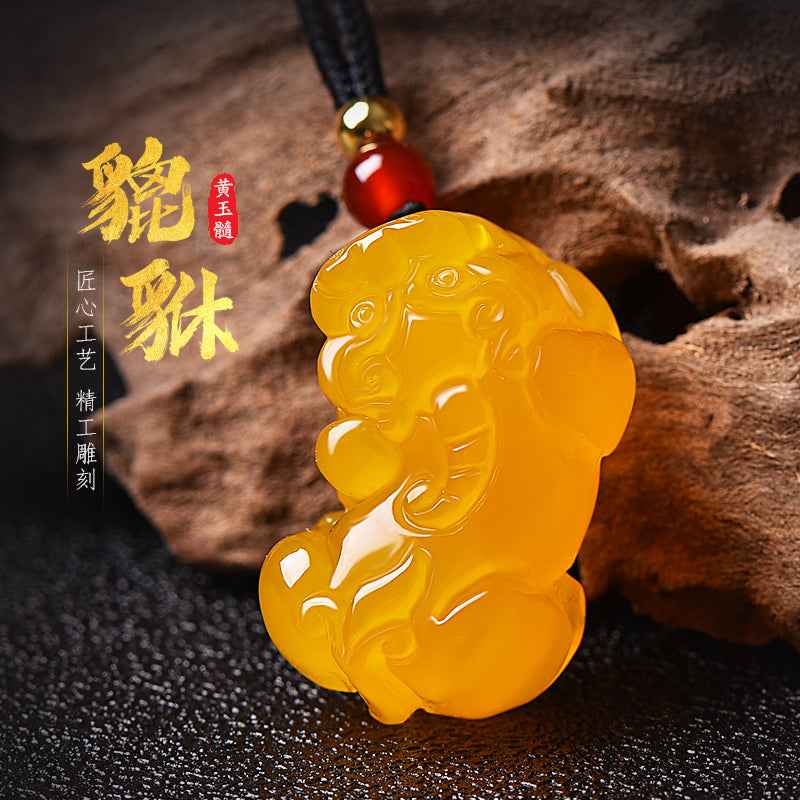 Hetian Jade Pixiu Pendant - A Couple's Jade Ornament for Attracting Wealth and Protecting the Body