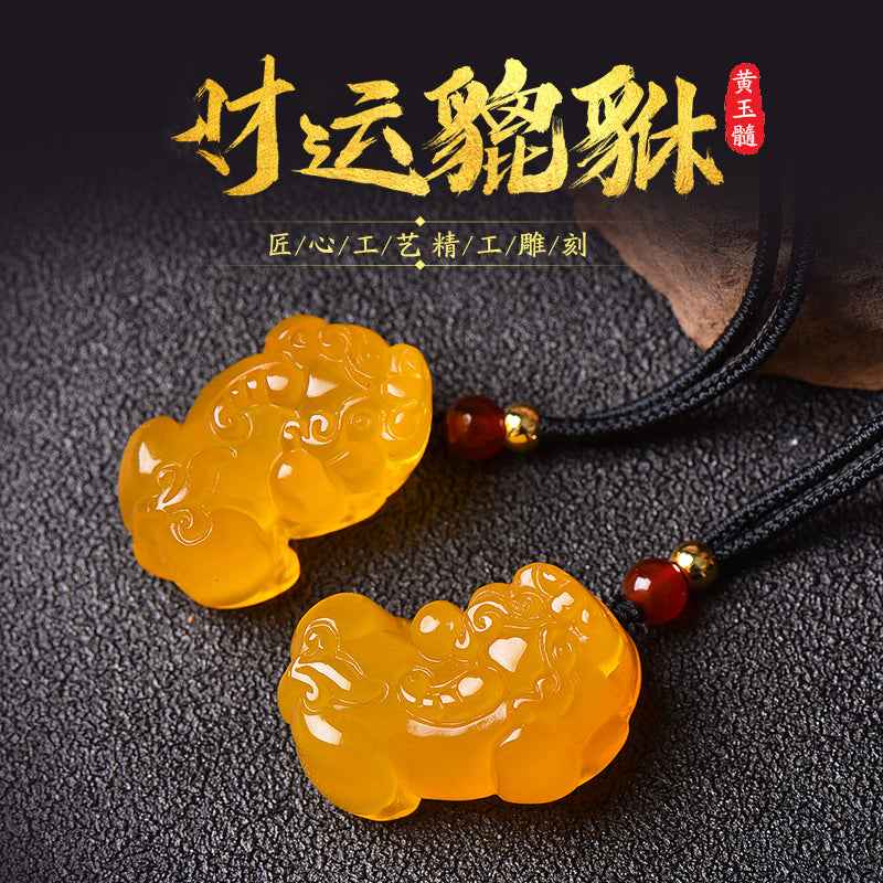 Hetian Jade Pixiu Pendant - A Couple's Jade Ornament for Attracting Wealth and Protecting the Body