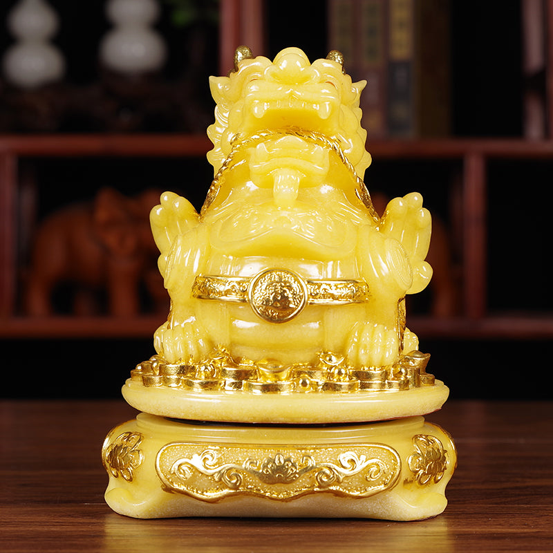 Jade Pixiu Ornament for Wealth Attraction, Home Protection, and Career Boosting