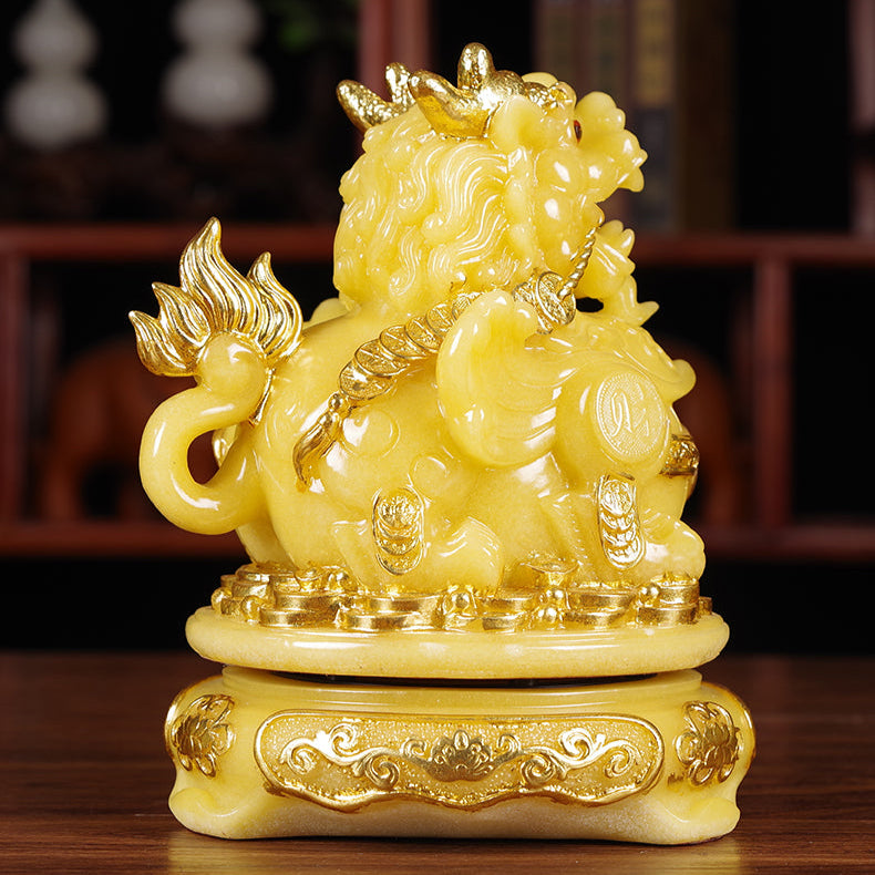 Jade Pixiu Ornament for Wealth Attraction, Home Protection, and Career Boosting