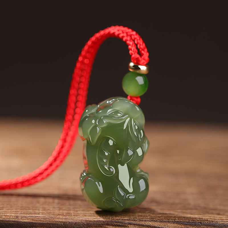 Hetian Jade Pixiu Pendant - A Couple's Jade Ornament for Attracting Wealth and Protecting the Body