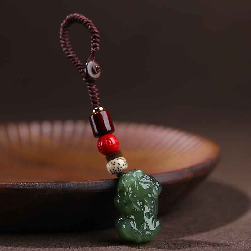 Hetian Jade Pixiu Pendant - A Couple's Jade Ornament for Attracting Wealth and Protecting the Body